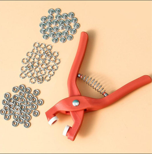 Pliers Button Press Tool For All Cloths With Free Buttons